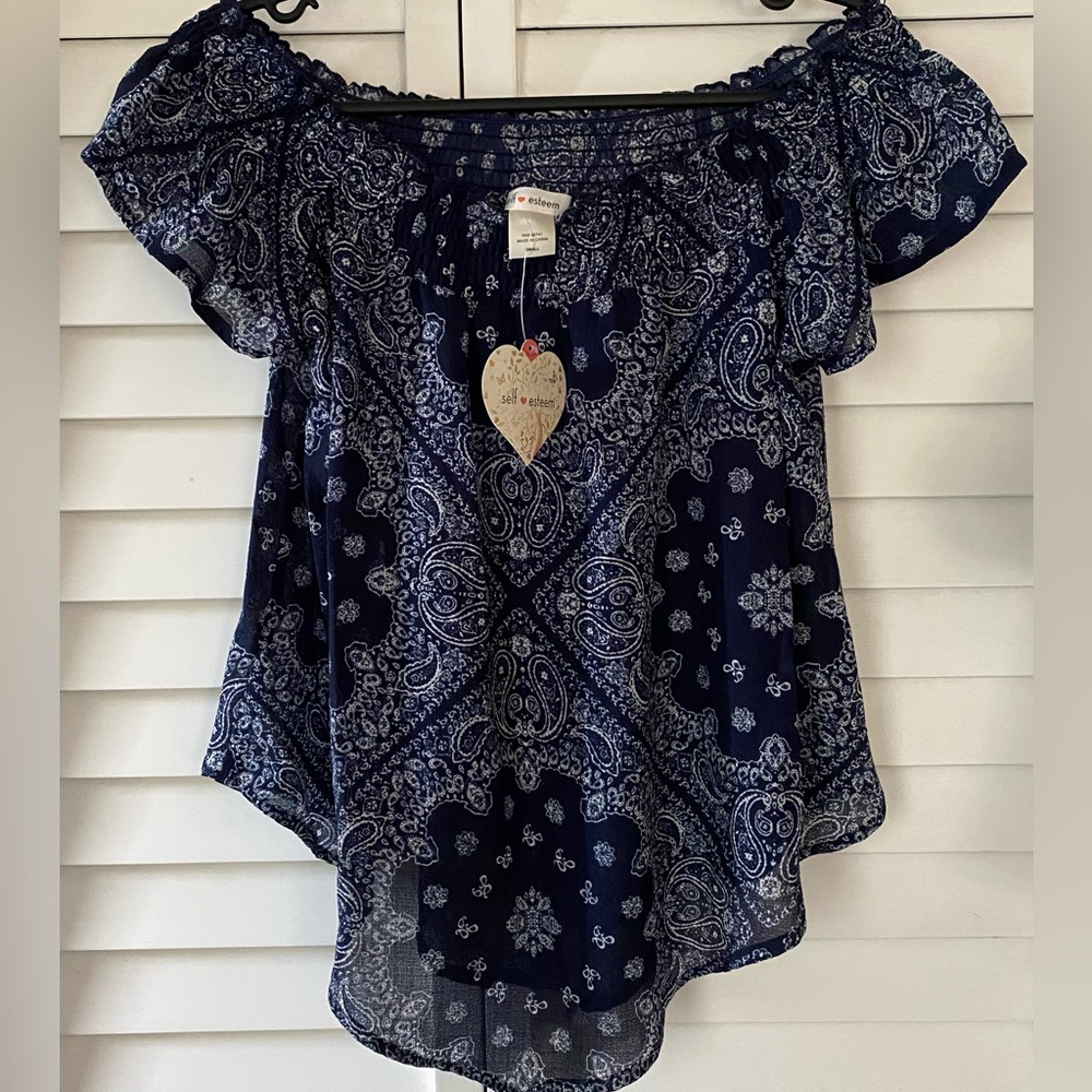 Self Esteem Boho Style Off The Shoulder Top S